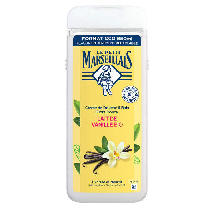 Le Petit Marseillais - Shower Cream Extra Soft Vanilla Milk, 650ml (23oz)