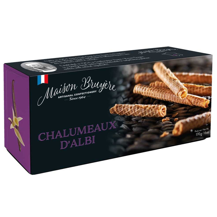 Maison Bruyere - French Vanilla Rolled Wafers Vegan, 170g (6oz)
