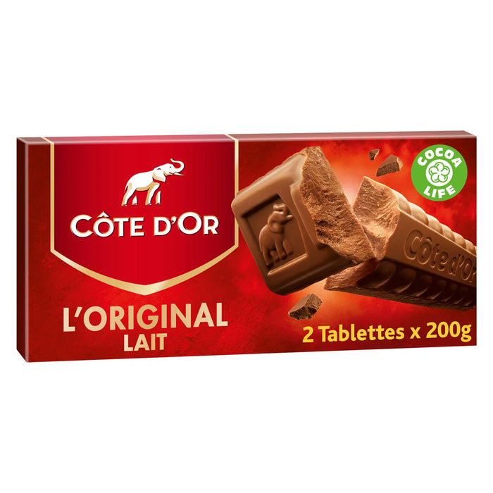 Cote d'Or - Milk Chocolate, 2x200g (7.1oz)