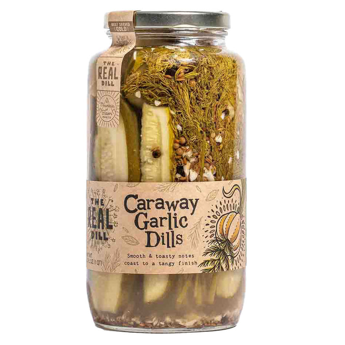 The Real Dill - Caraway Garlic Dill Pickles, 907.2g (32oz)