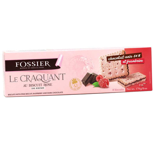 Fossier - Pink Biscuits with Raspberry & Chocolate, 6oz (170g) - myPanier
