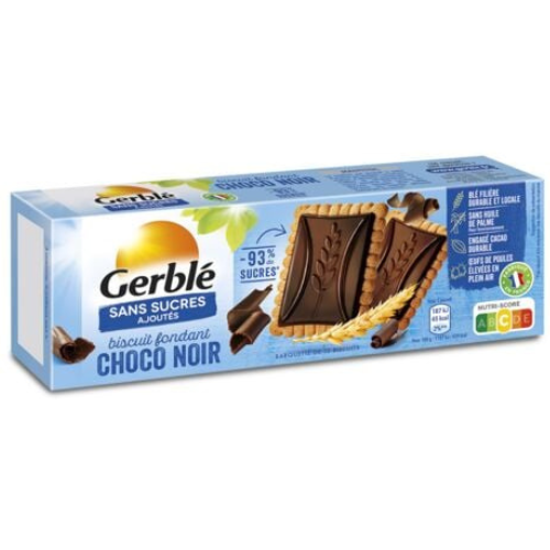 Gerblé - No Sugar Added Fudge Dark Chocolate Cookie, 126g (4.5oz) - myPanier