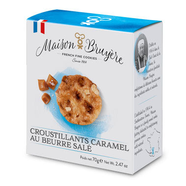 Maison Bruyere - Salted Caramel French Thin Biscuits, 70g (2.5oz) - myPanier