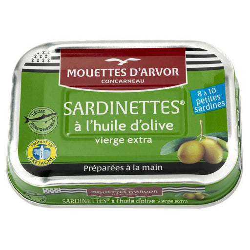 Mouettes Arvor - Sardinettes (Small Sardines) in EVOO - myPanier
