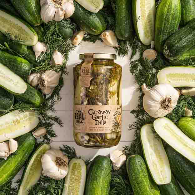 The Real Dill - Caraway Garlic Dill Pickles, 907.2g (32oz)
