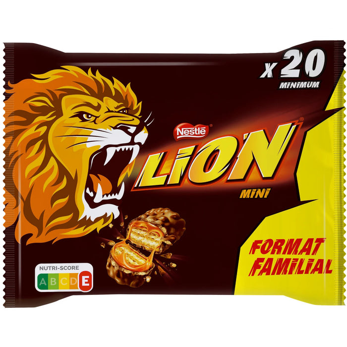Nestle Mini Lion x20 Chocolate Bars, Family SIze 385g (13.6oz)
