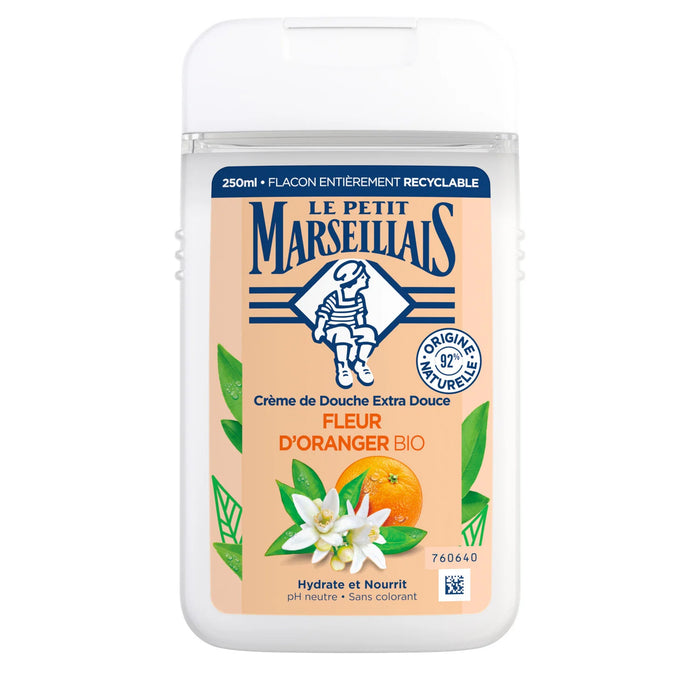 Le Petit Marseillais - Shower Cream Organic Mediterranean Orange Blossom, 250ml (8.8oz)