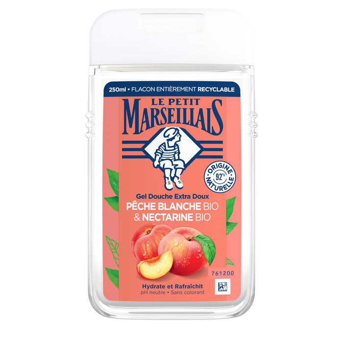 Le Petit Marseillais - Shower Cream Organic Peach & Nectarine Bio, 250ml (8.8oz)