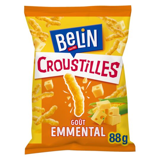 Belin - Croustilles au Fromage Emmental, 3.1oz (88g)