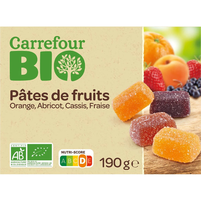 Organic Fruit Jellies Assortment, 190g (6.7oz)