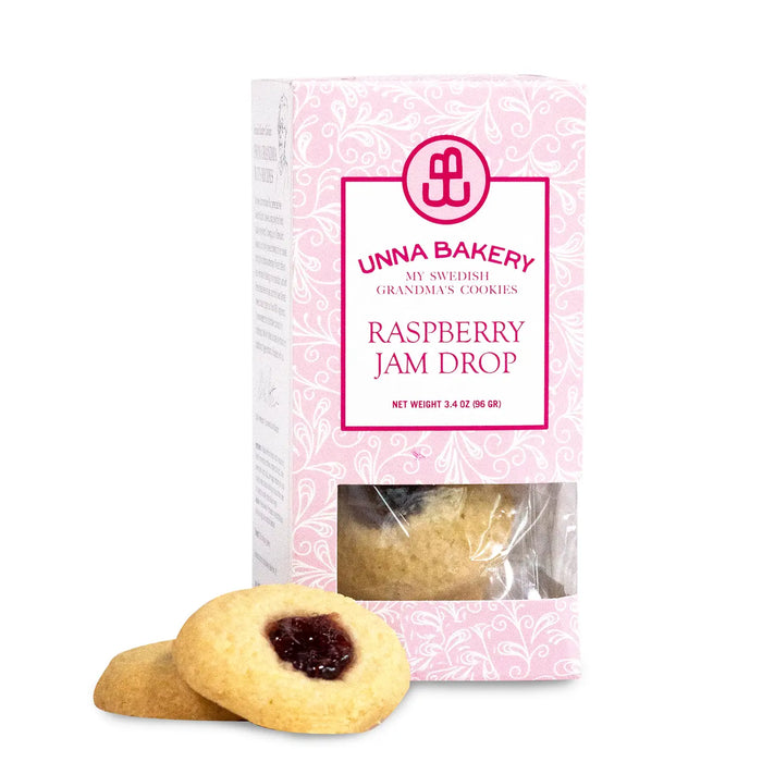 Unna Bakery - Biscuits Suédois Framboises, 3.4oz