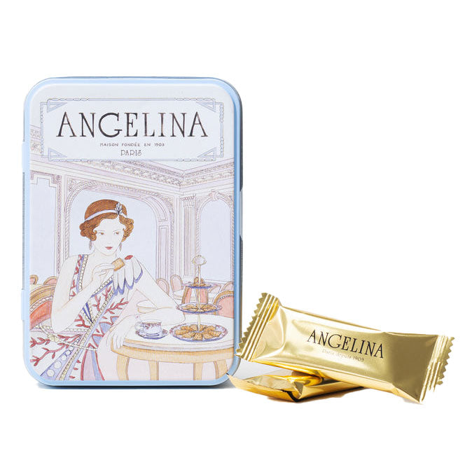 Angelina - Crispy Crepes w/ Dark Chocolate, 14pc Tin Box