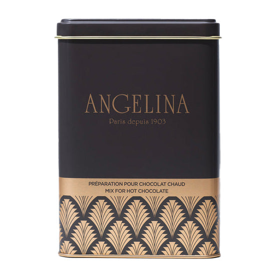 Angelina - Mélange pour chocolat chaud, boîte métallique de 400 g (14,1 oz)