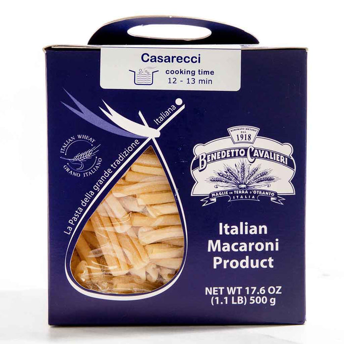 Benedetto Cavalieri - Pâtes de semoule Casarecci, sac de 17,6 oz