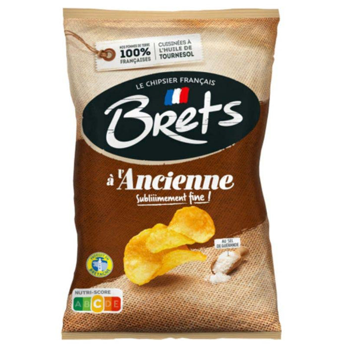Brets - Chips de pommes de terre françaises à l'ancienne, sac de 125 g (4,4 oz)