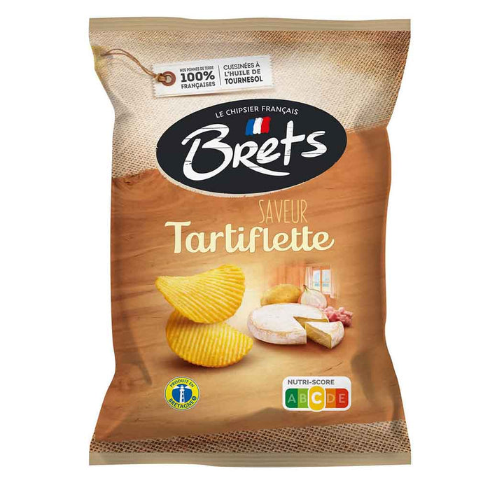 Brets - Chips de pommes de terre tartiflette, sac de 125 g (4,4 oz)