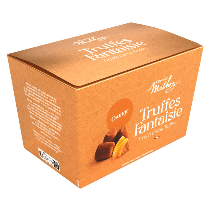 Mathez - Truffes au chocolat à l'orange, boîte de 250 g (8,8 oz)