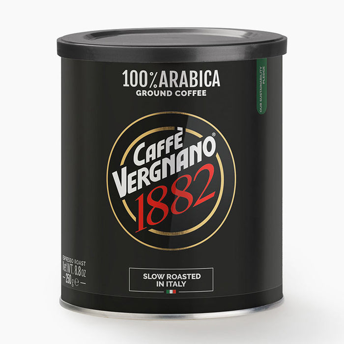 Caffe Vergnano - Café moulu moyen Arabica Espresso, 250 g (8,8 oz)