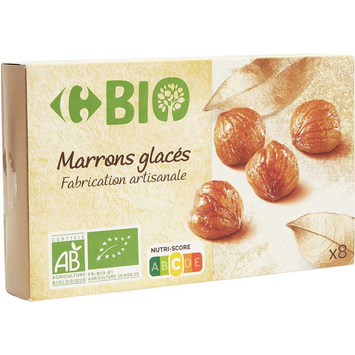 [BBD 5/24] Marrons Glaces Bio (Châtaignes Confites) x 8pc, 160g (5.6oz)