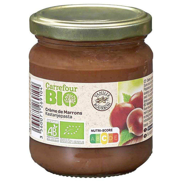 Carrefour Organic Chestnut Cream, 250g (8.8oz) Jar