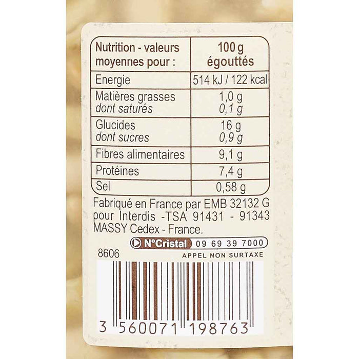 Carrefour - Haricots flageolets verts bio, pot en verre de 660 g (23,3 oz)