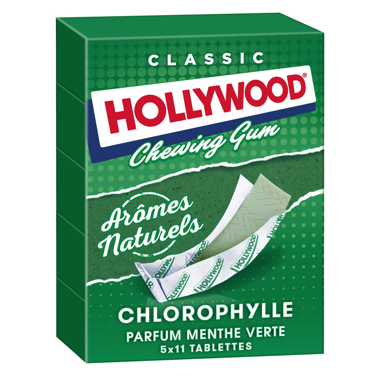 Hollywood chewing-gum goût menthe classique classic - 31g 
