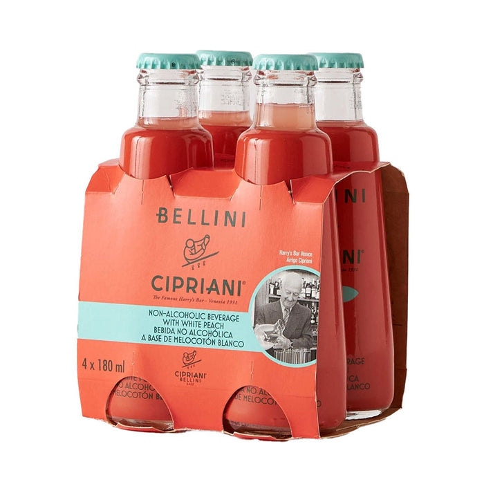 Cipriani - Cocktail Bellini vierge à la pêche blanche sans alcool, 4 x 180 ml (24 fl oz)