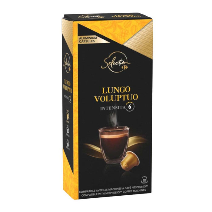 Café Classique Lungo Intensité Equilibrée, Compatible Nespresso 10 Capsules