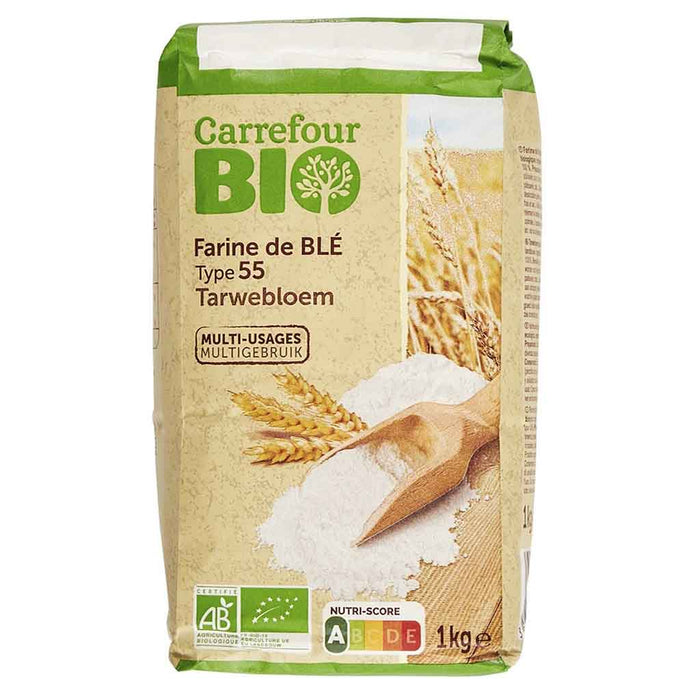 Classic Organic Multi Purpose French Flour T55, 2.2lbs (1kg)