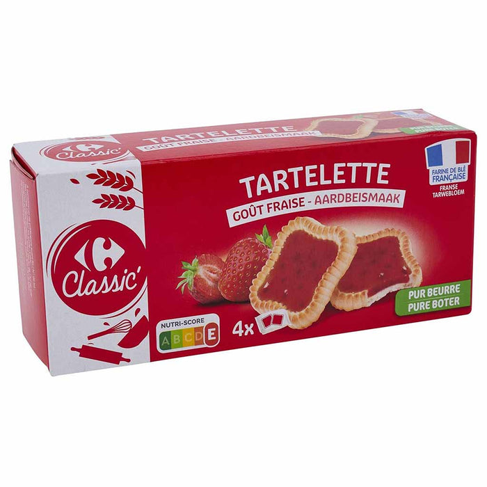 Biscuits tartelettes classiques aux fraises pur beurre, 127 g (4,4 oz)