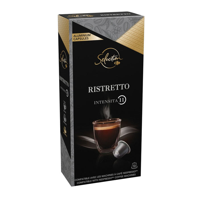 Capsules de café Expresso Ristretto compatibles Nespresso, 10 capsules