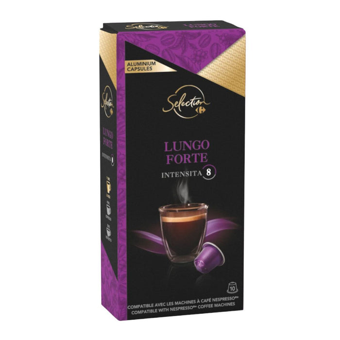 Coffee Lungo Full-Bodied Nespresso Compatible, 10 Capsules