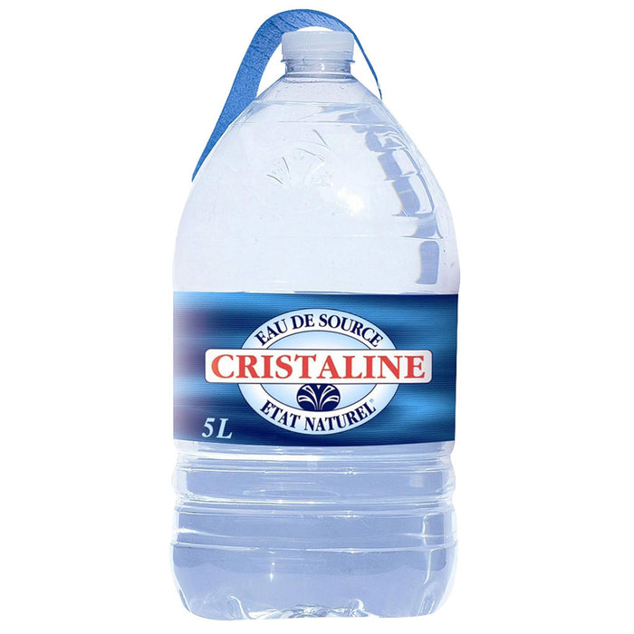 Eau de source minérale naturelle Cristaline, bouteille de 5 L (1,32 gal)