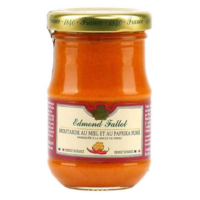 Edmond Fallot - Dijon Mustard Smoked Paprika & Honey, 210g (7.4oz) Jar