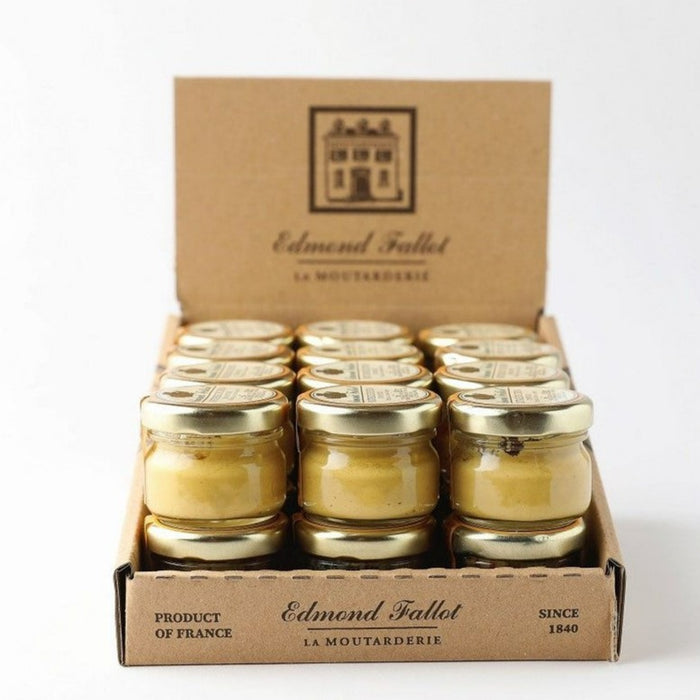 Fallot - Dijon Mustard, 1oz Portion Jar x 24 - Display Case