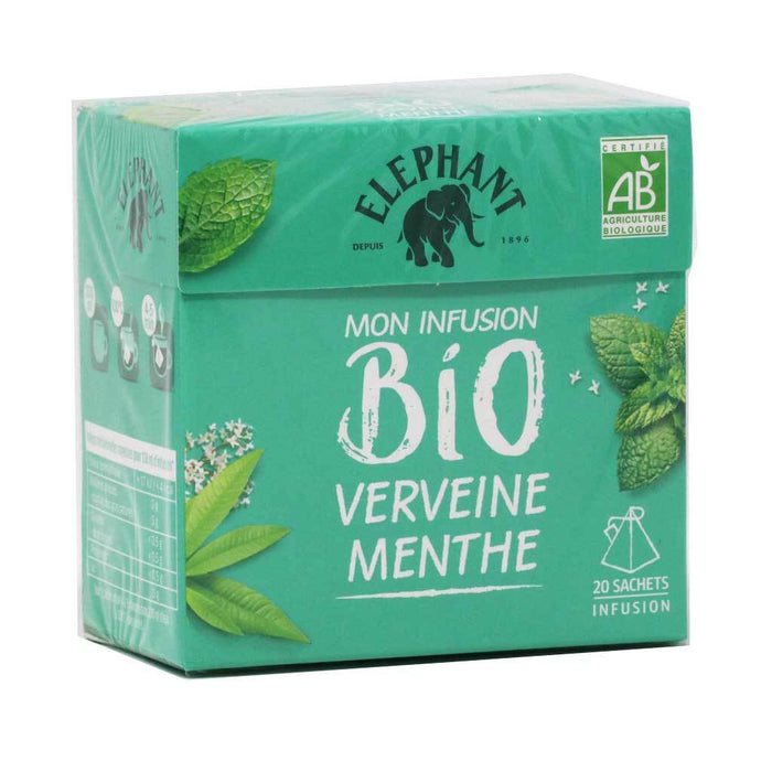 Elephant - Infusion Organic Verbena Mint, 20 Bags, 26g (1oz)