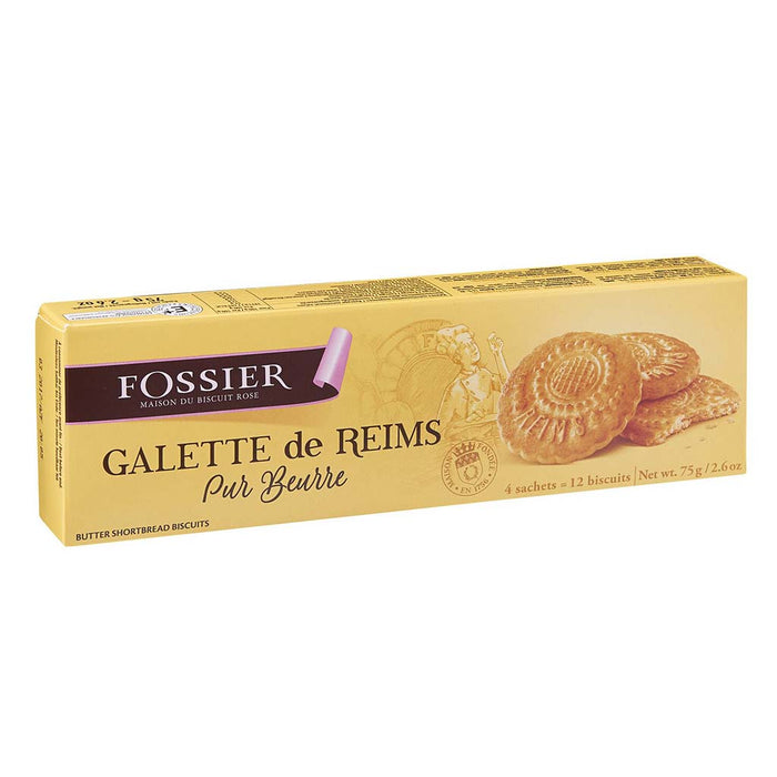 Fossier - Shortbread Biscuits, 75g (2.6oz) Box