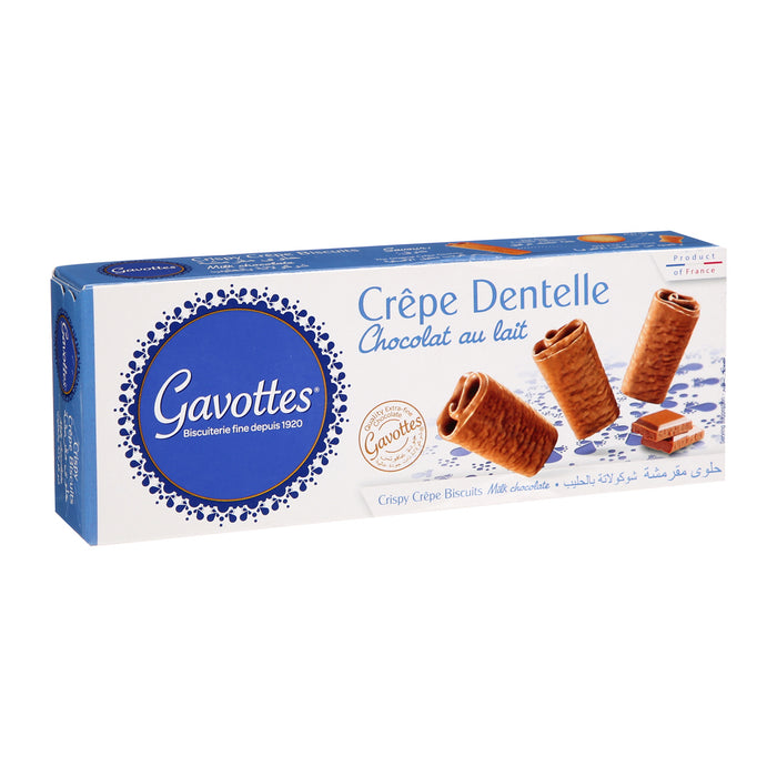 Gavottes - Biscuits Crêpe Dentelle au Chocolat au Lait, 90g (3.2oz)