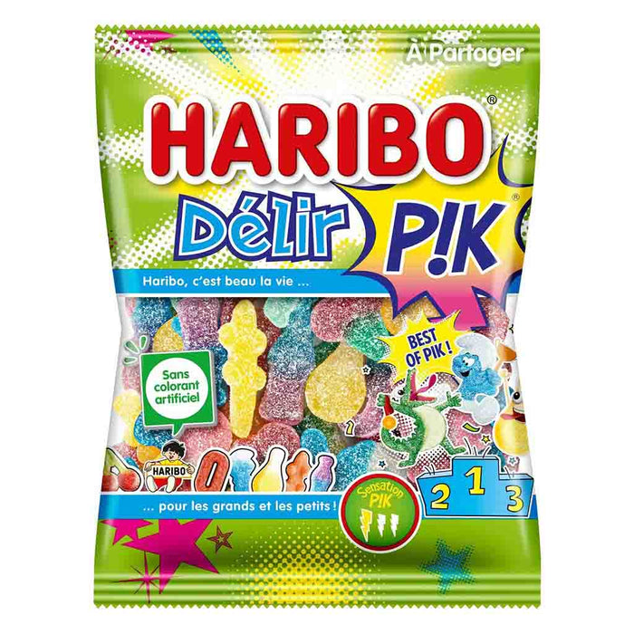 Bonbons Haribo Delir'Pik, sac de 275 g (9,7 oz)