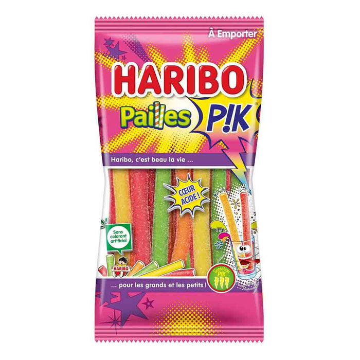 Haribo - Bonbons Pailles (Pailles) PIK, Sac de 180 g (6,3 oz)