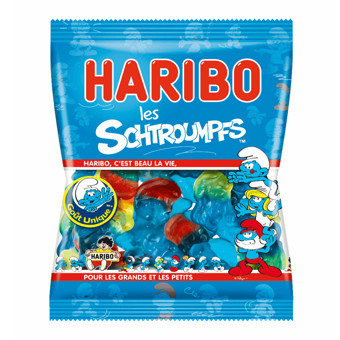 Haribo - Schtroumpfs (The Smurfs) Candies, 120g (4.2oz) Sachet