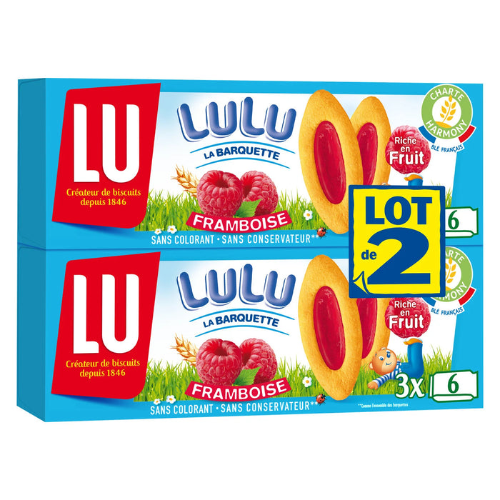 LU Lulu la Barquette Raspberry 2-PACK | Shop Online myPanier.com