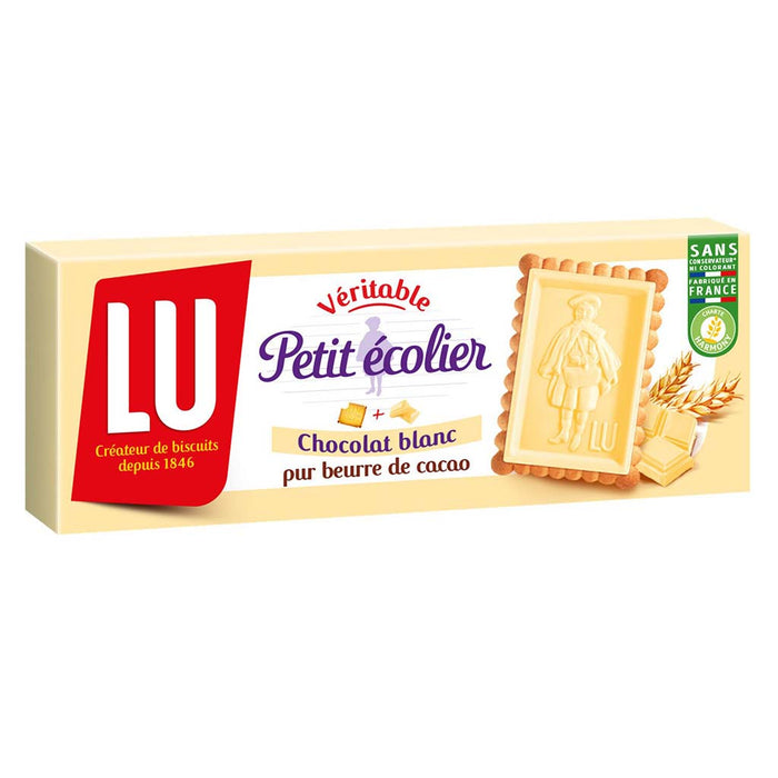 LU - Petit Ecolier White Chocolate Biscuits, 150g (5.3oz)