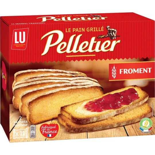 LU - Pain biscotte grillé Pelletier Froment, 445g (15.7oz)
