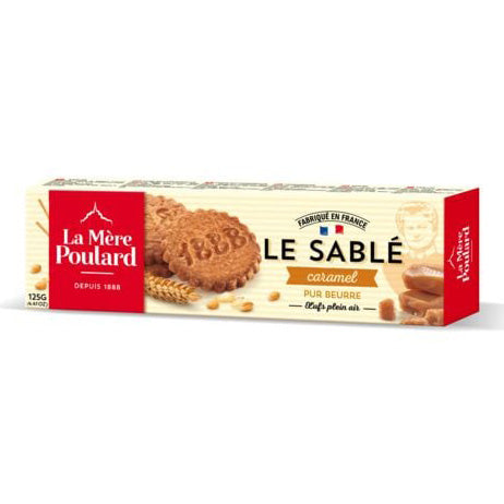 La Mere Poulard Caramel Sables Biscuits, 125g (4.4oz)