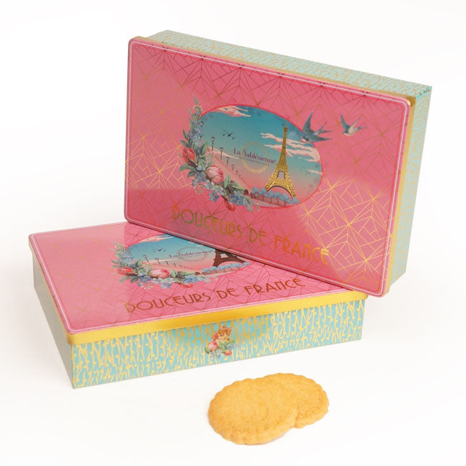 La Sablesienne - Pure Butter Shortbread Cookies “Douceurs de France”, Gift Tin
