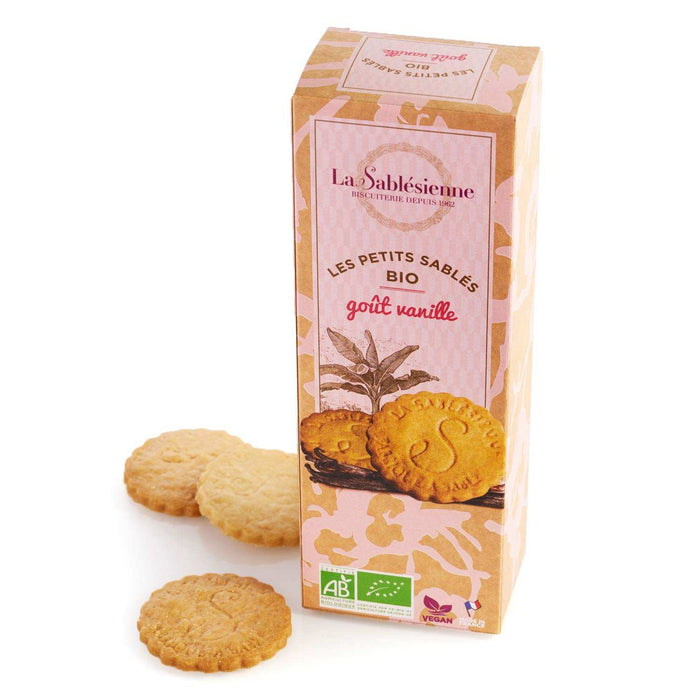 La Sablesienne - Biscuits sablés à la vanille bio et végétaliens, 108 g (3,8 oz)