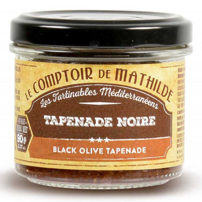 Mathilde - Black Olive Tapenade, 3.17oz (90g) Jar