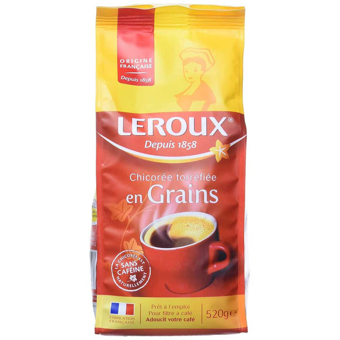 Chicorée Leroux en grains - Alternative au café, 520 g (18,4 oz)