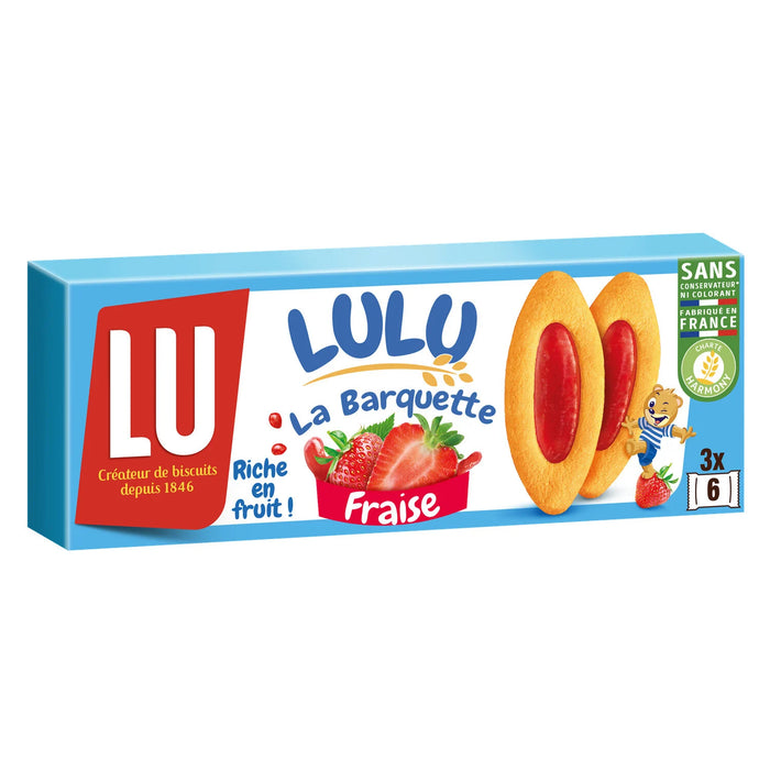LU - Barquettes Biscuits Fraises, 120g (4.2oz)